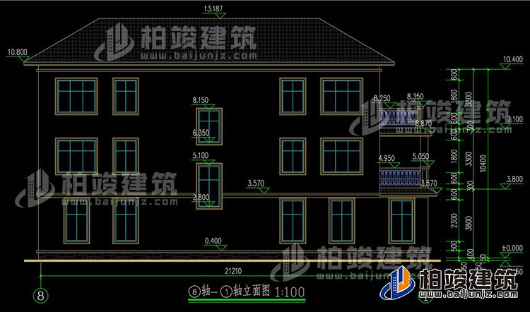 農(nóng)村三層兄弟雙拼歐式風(fēng)格別墅設(shè)計(jì)圖及效果圖紙BZ369-簡(jiǎn)歐風(fēng)格