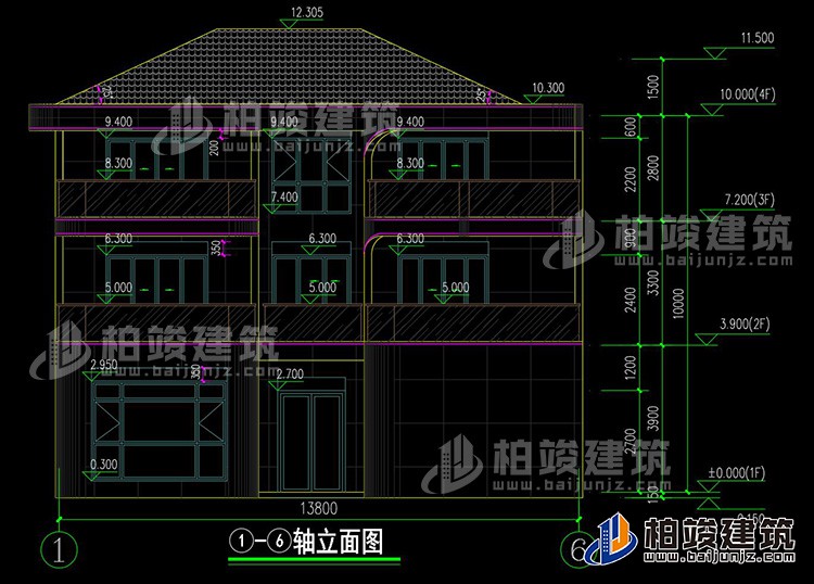 正立面圖