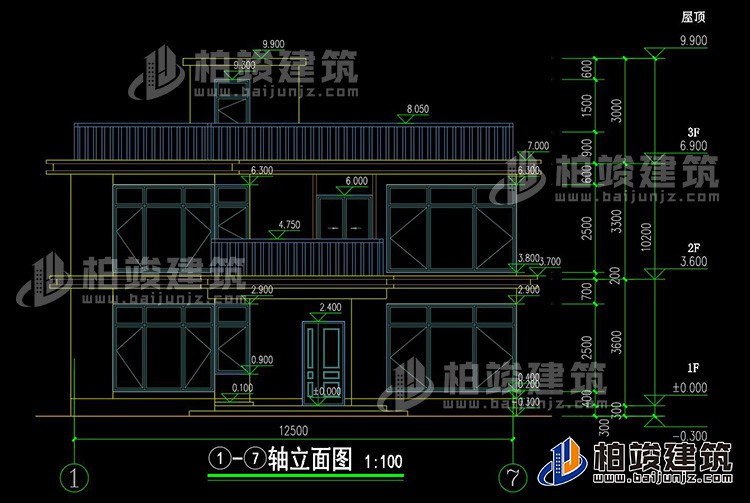 正立面圖